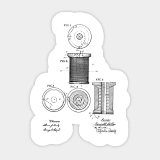 VINTAGE PATENT DRAWING Sticker